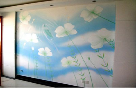 丹凤画墙绘怎么画好白云的蓬松感?