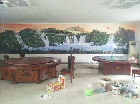  丹凤墙绘-写实风景