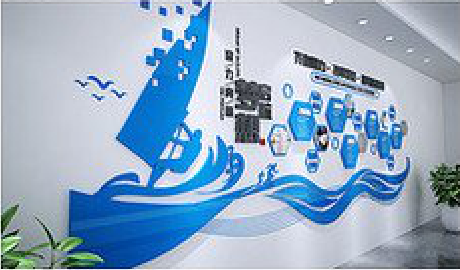  丹凤海浪主题文化墙如何设计？
