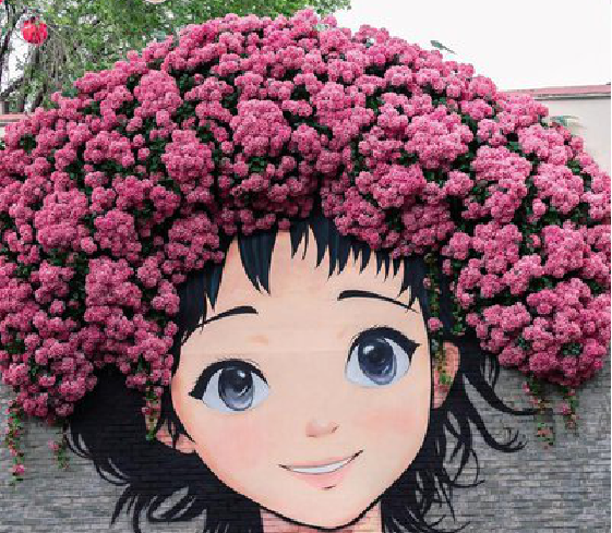  丹凤墙体彩绘-网红墙打卡