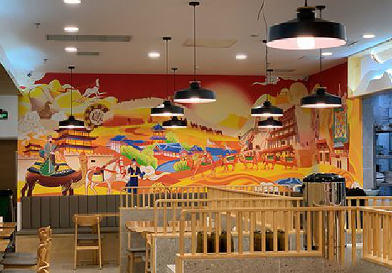  丹凤商业空间彩绘介绍。