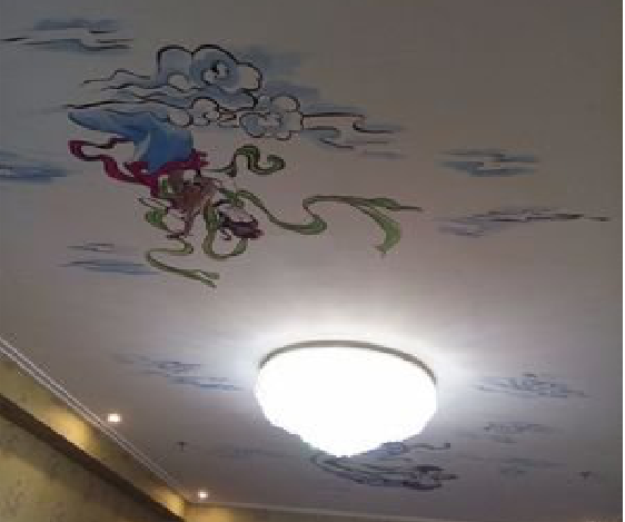  丹凤如何快速绘制天花板上的手绘墙？