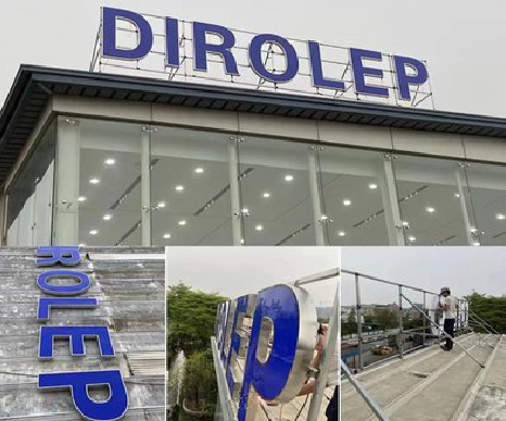  丹凤楼顶发光字安装的注意事项。